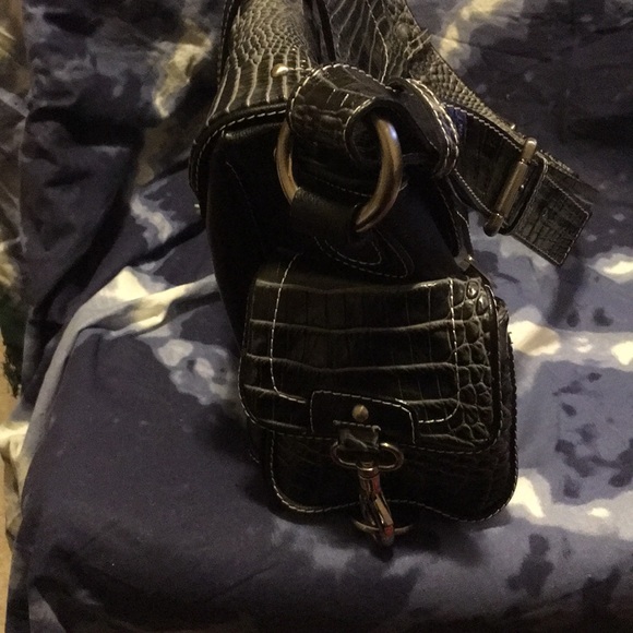 Charlie Lapson black croc bag - Picture 4 of 8